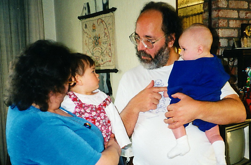 Joanne holding Josephine, Neil holding Cameron (2000) Joanne holding Josephine, Neil holding Cameron (2000)